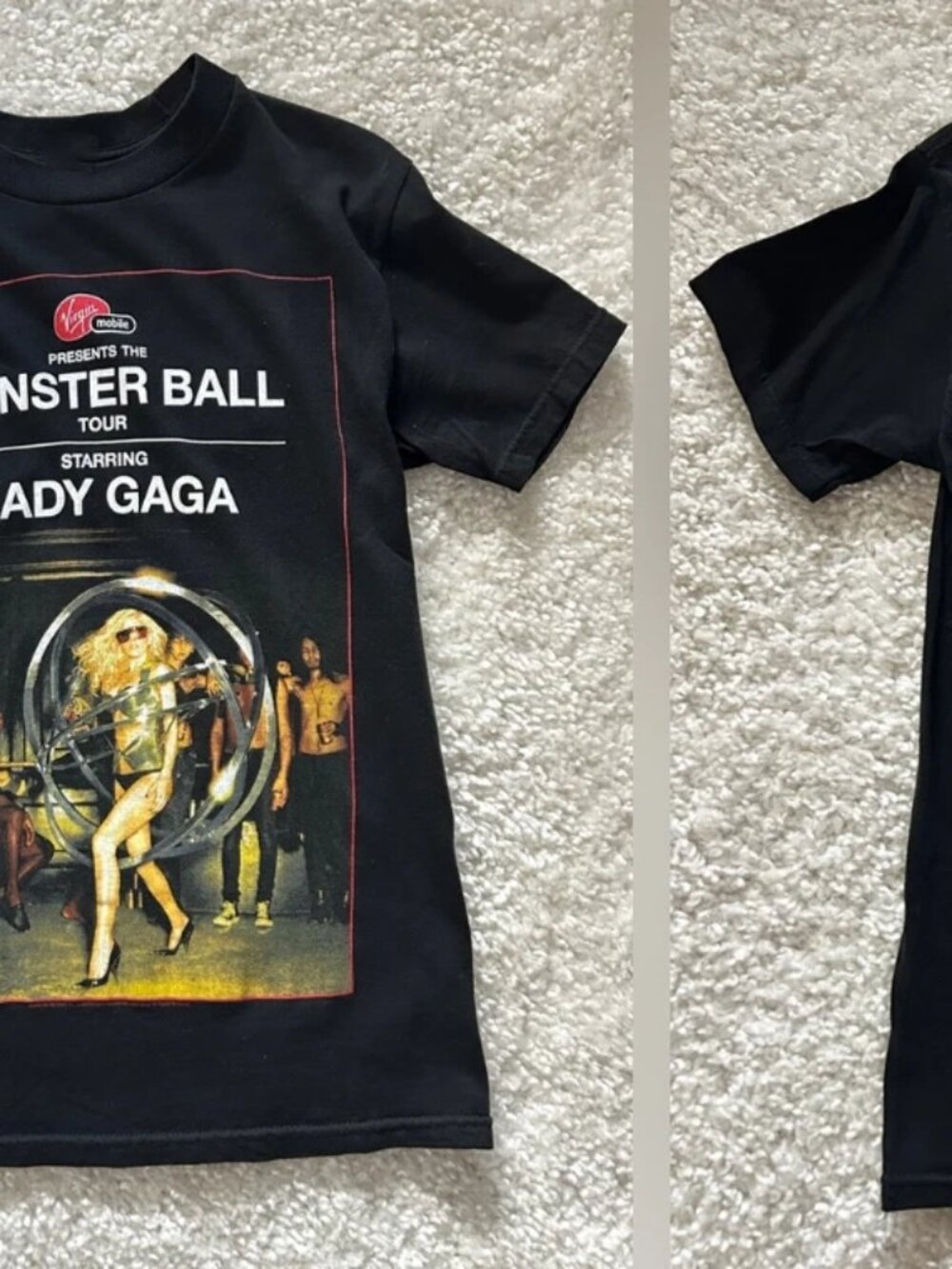 Lady Gaga Monster Ball Tour 2010 Vintage Concert Graphic T-Shirt 257